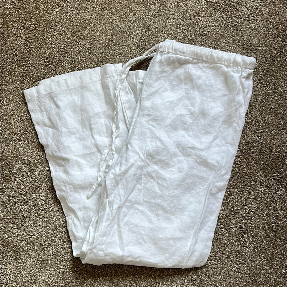 White Linen Pants